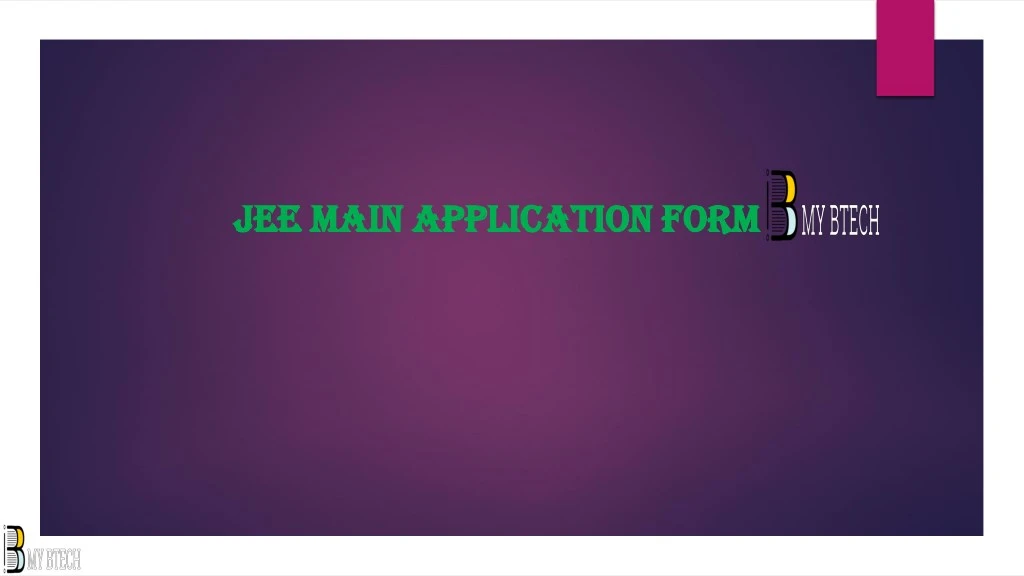 jee jee main main application form application