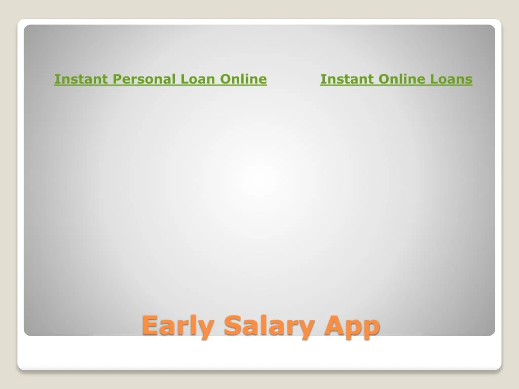 early salary app