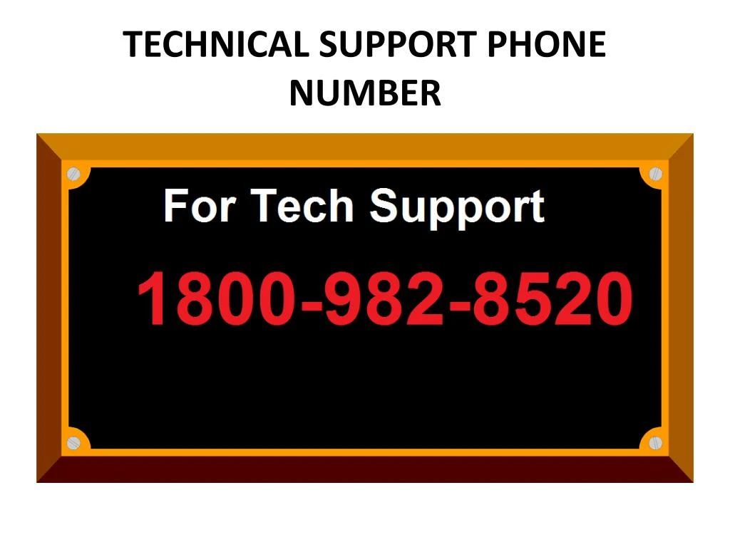 technical support phone number