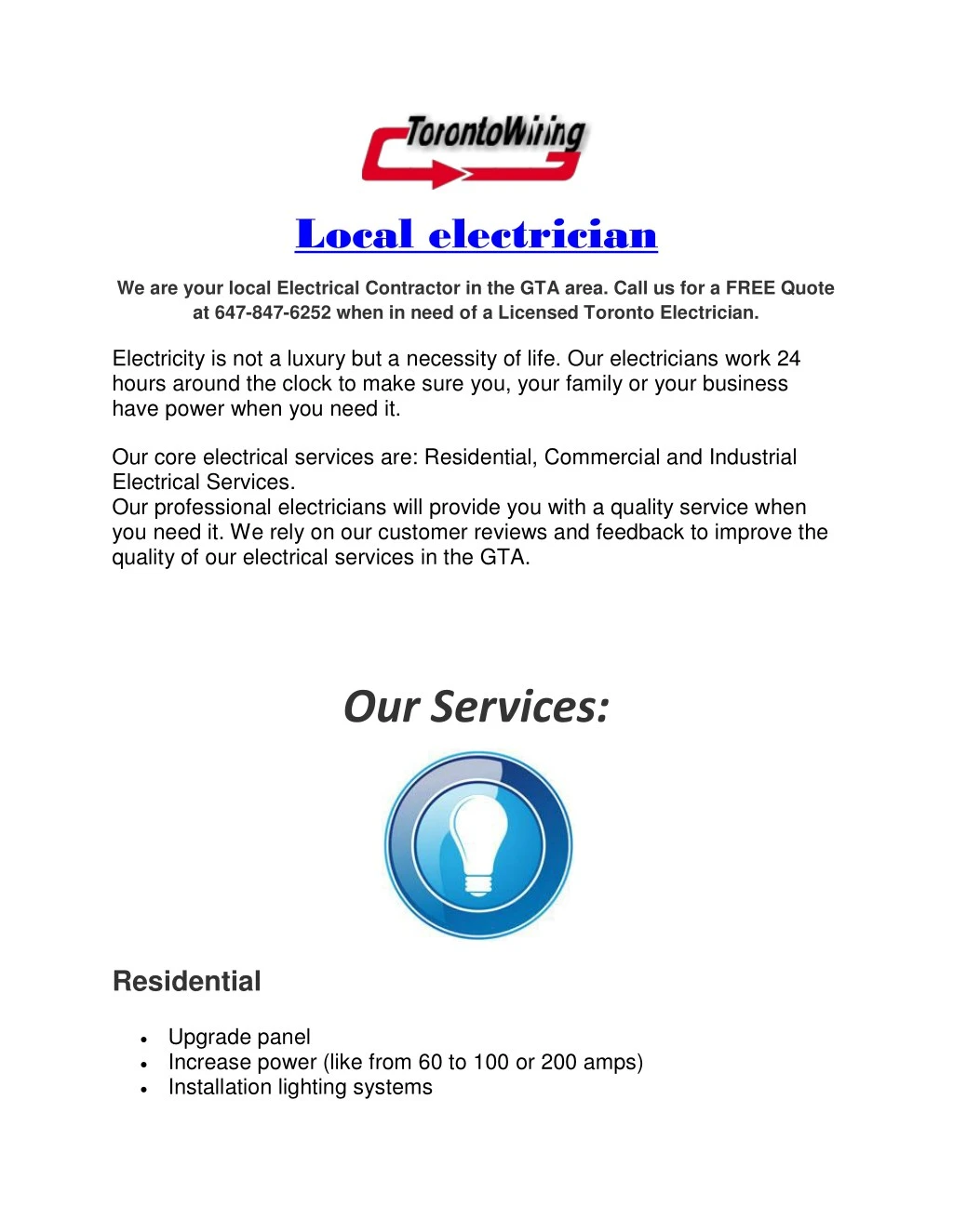 local electrician