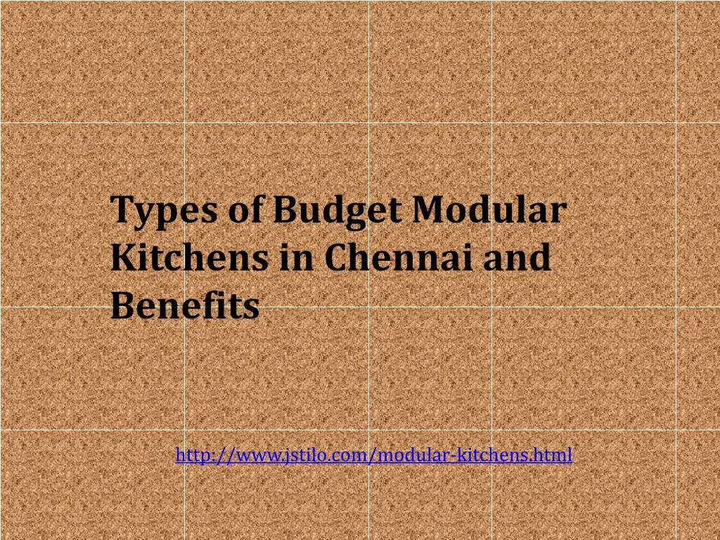 types of budget modular kitchens in chennai