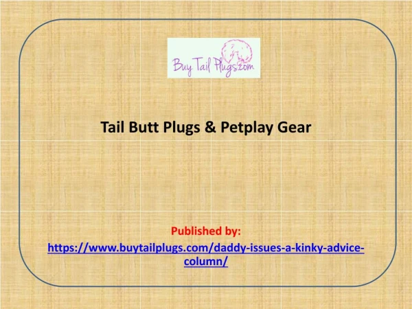 Tail Butt Plugs & Petplay Gear