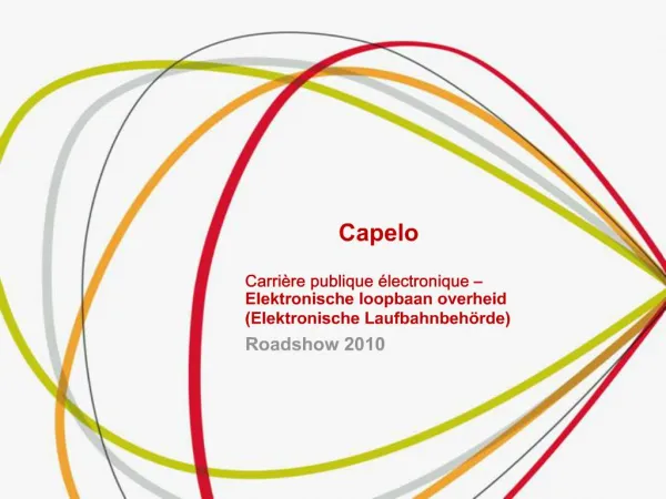 Capelo Carri re publique lectronique Elektronische loopbaan overheid Elektronische Laufbahnbeh rde