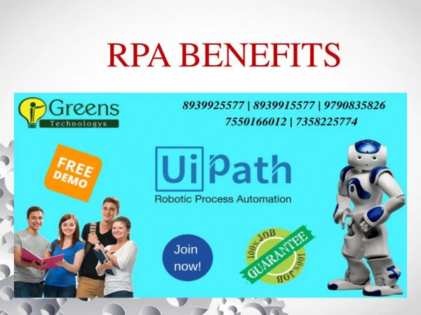 RPA BENEFITS