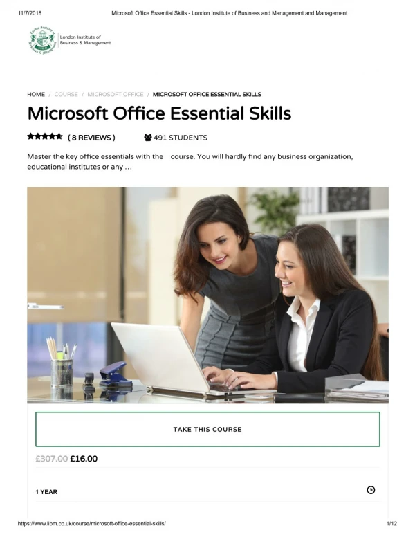 Microsoft Office Essential Skills - LIBM