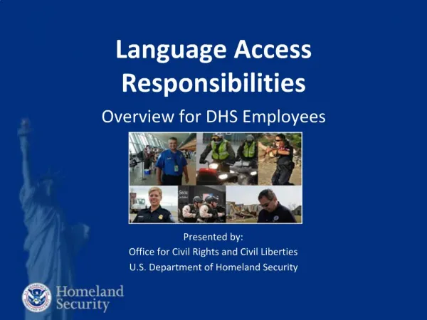 Language Access Responsibilities