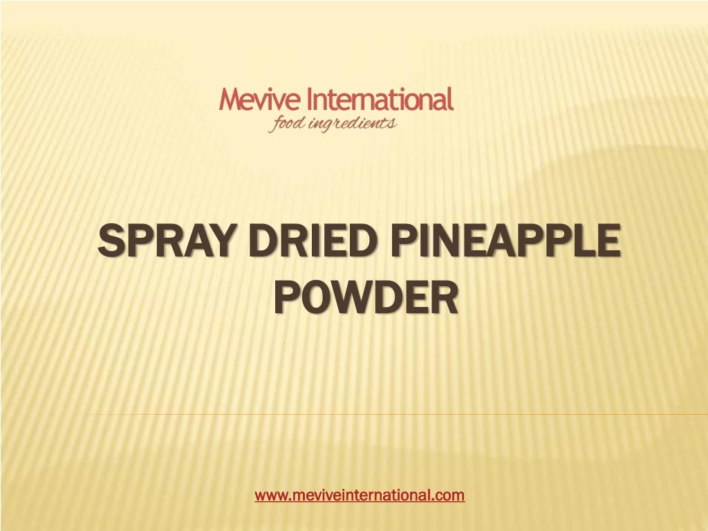 spray dried pineapple spray dried pineapple
