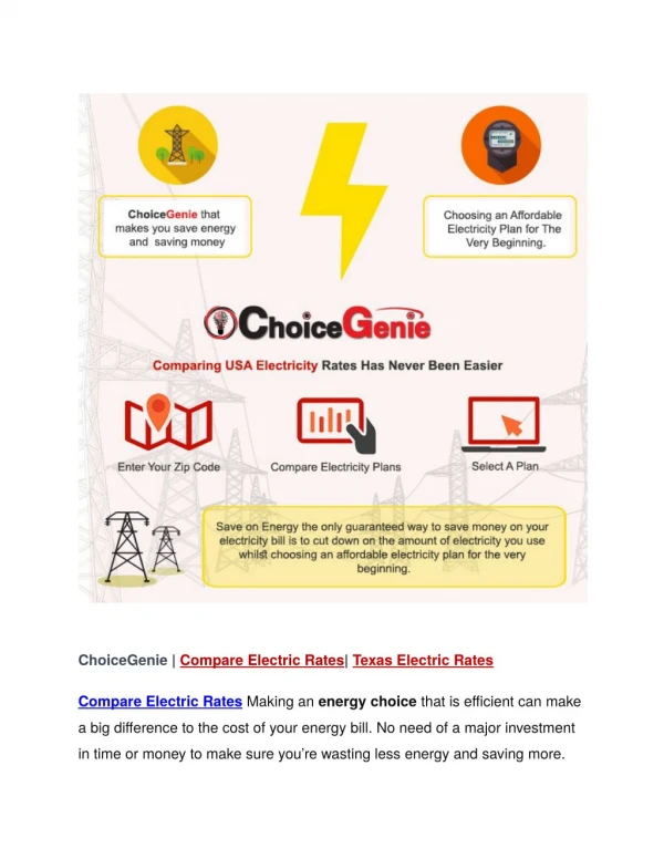 Compare Electric Rates-Texas Electric Rates-Texas Electric Company-Compare Electric Plans