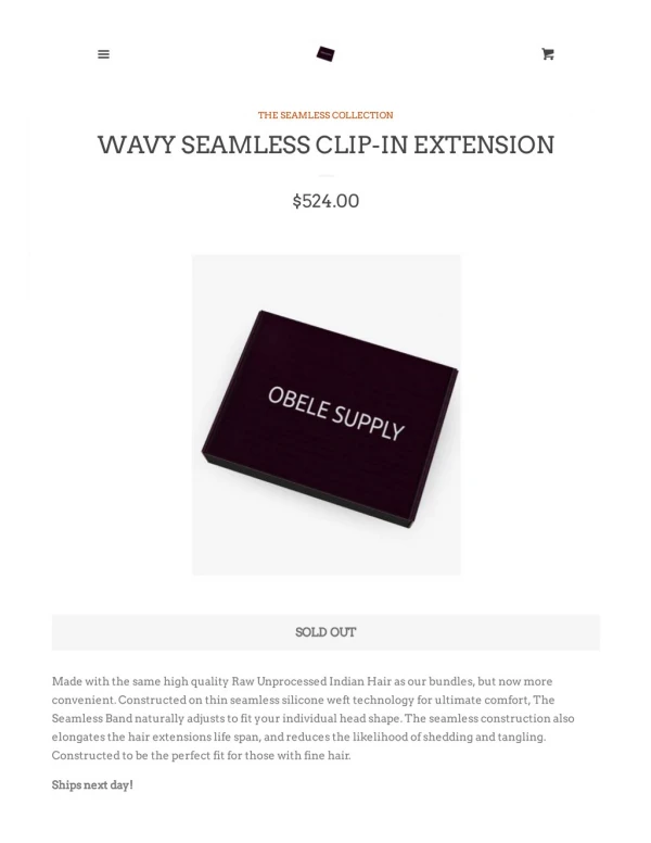 Wavy Seamless Clip-in Extension
