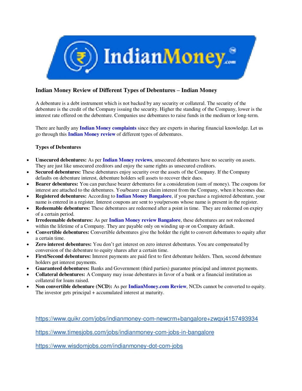 indian money review of different types