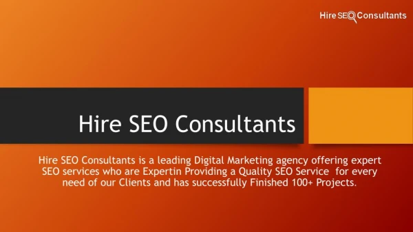 Best SEO Service By ( Hire SEO Consultants)