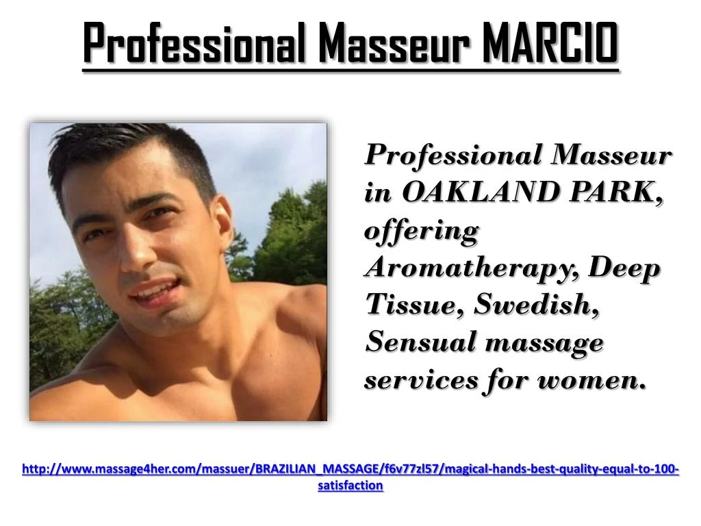 professional masseur marcio