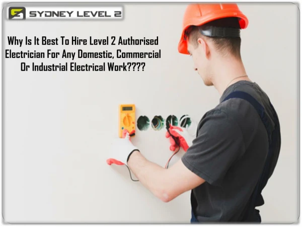 Level 2 Authorised Electrician
