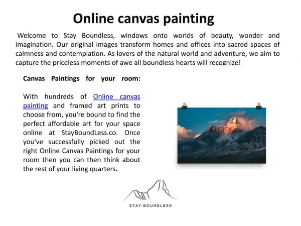 Online canvas painting | online painting store