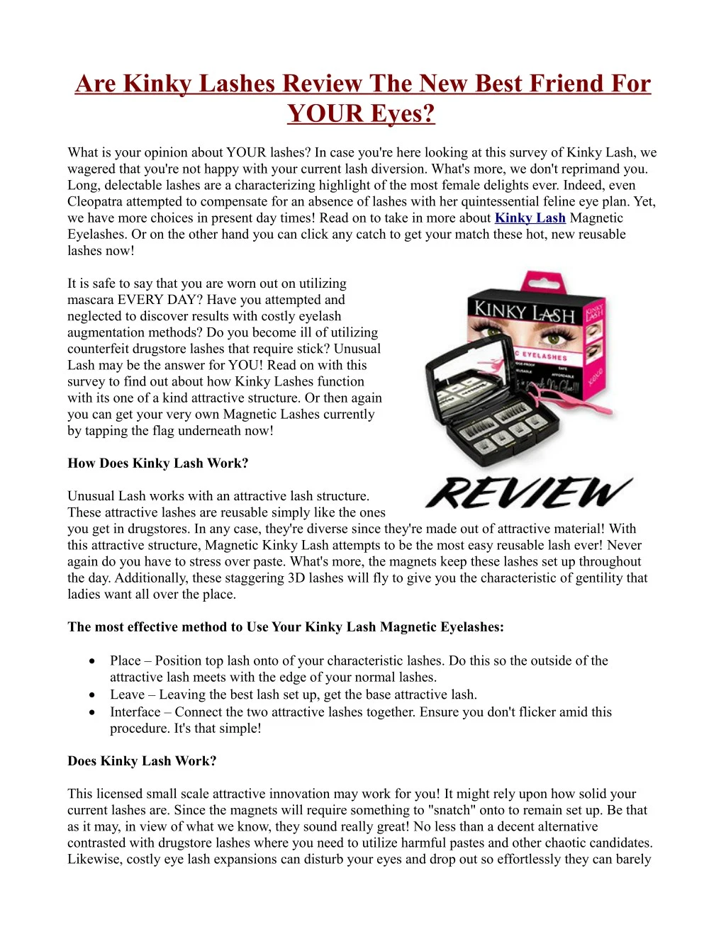 are kinky lashes review the new best friend