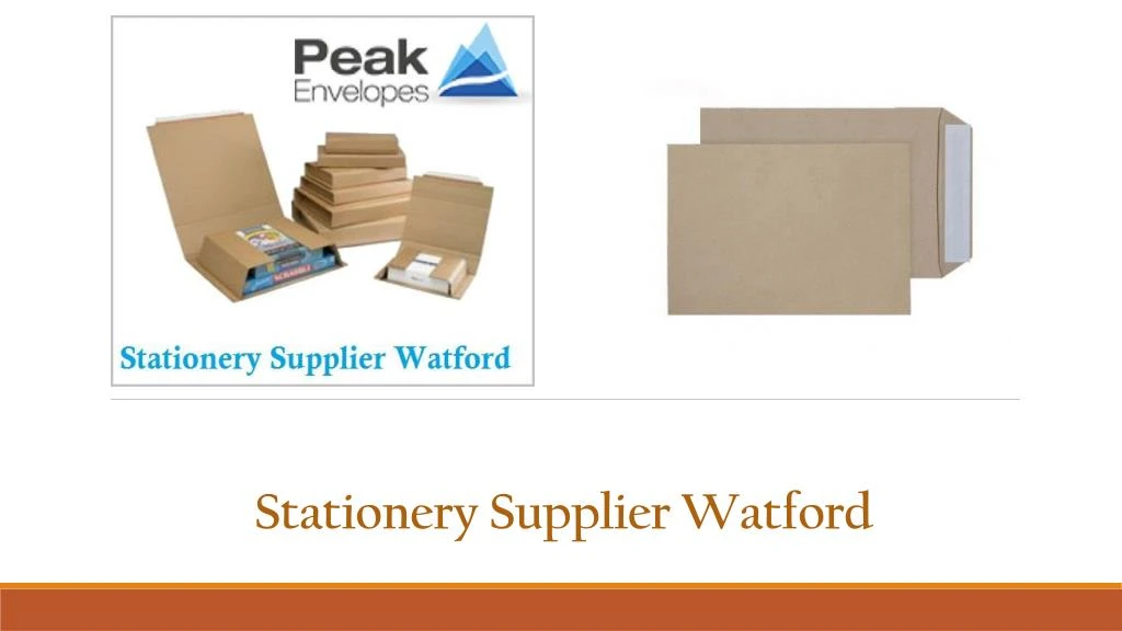 stationery supplier watford