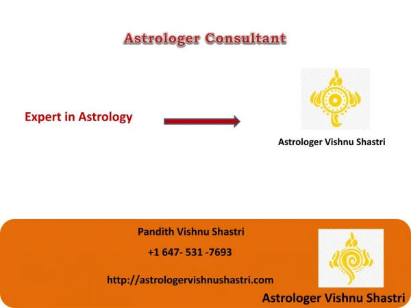 Astrologer Vishnu Shastri – Love & Marriage Problems Consultant in Toronto, Sydney