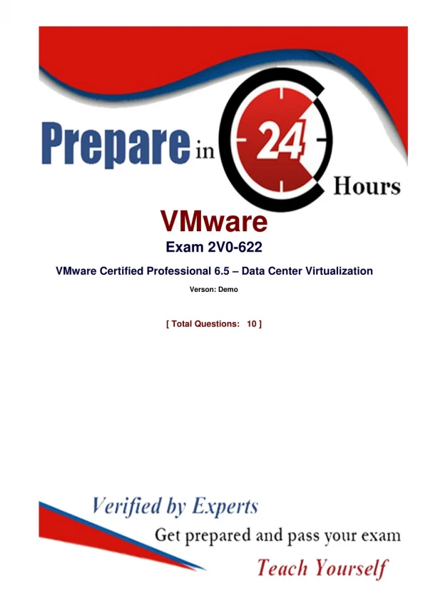 VMware 2V0-622 Exam Dumps - VMware 2V0-622 Dumps Question Answers