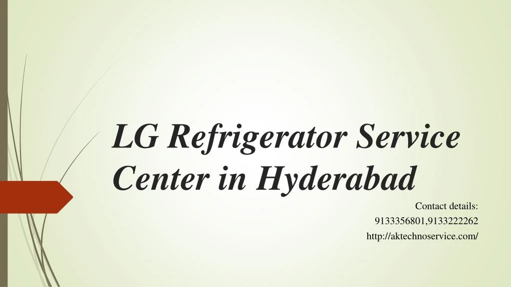 lg refrigerator service center in hyderabad