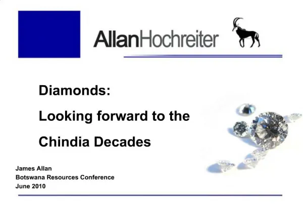 Diamonds: Looking forward to the Chindia Decades