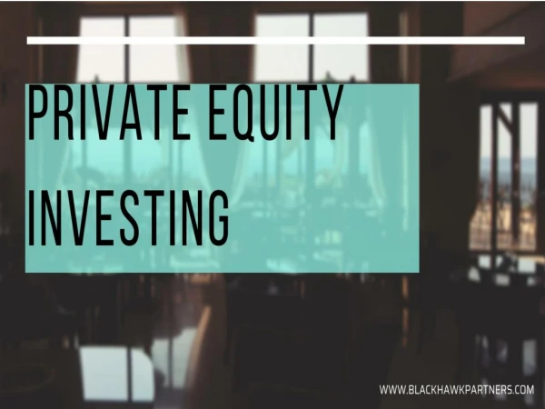 PRIVATE EQUITY INVESTING GUIDENCE BY ZIAD ABDELNOUR