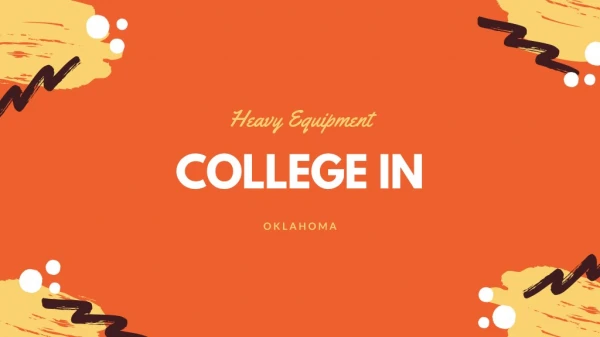 Heavy Equipment Colleges in Oklahoma