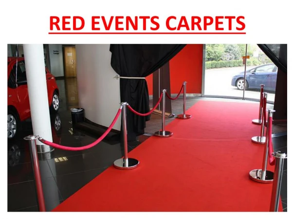 Red Event carpets in Abu Dhabi