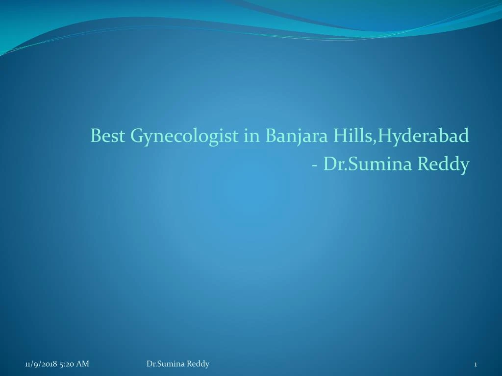 best gynecologist in banjara hills hyderabad dr sumina reddy