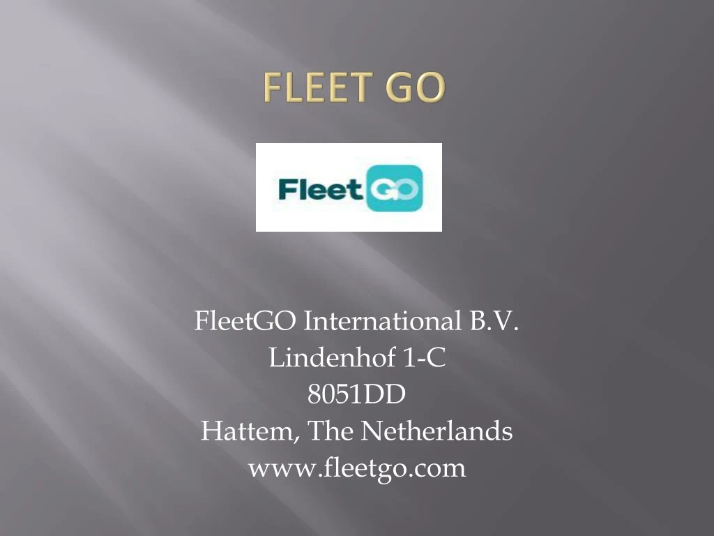 fleetgo international b v lindenhof 1 c 8051dd