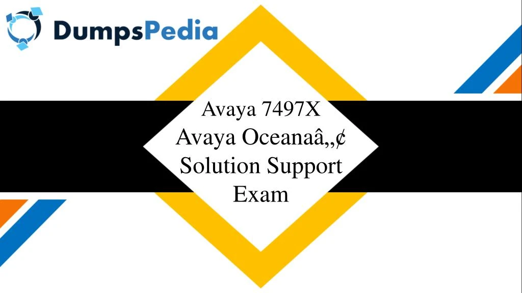 avaya 7497x avaya oceana solution support exam