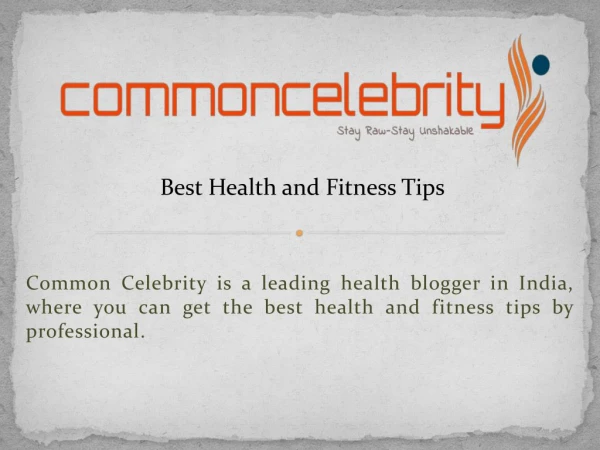 Best Health and Fitness Tips