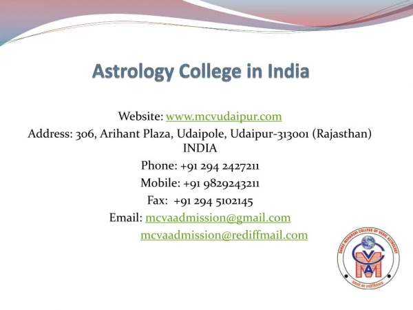 Astrology College in India