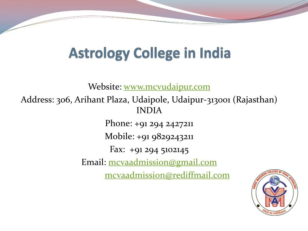 astrology college in india