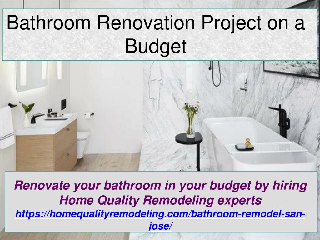 bathroom renovation project on a budget
