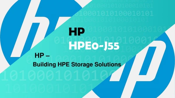 HPE0-J55 PDF Dumps