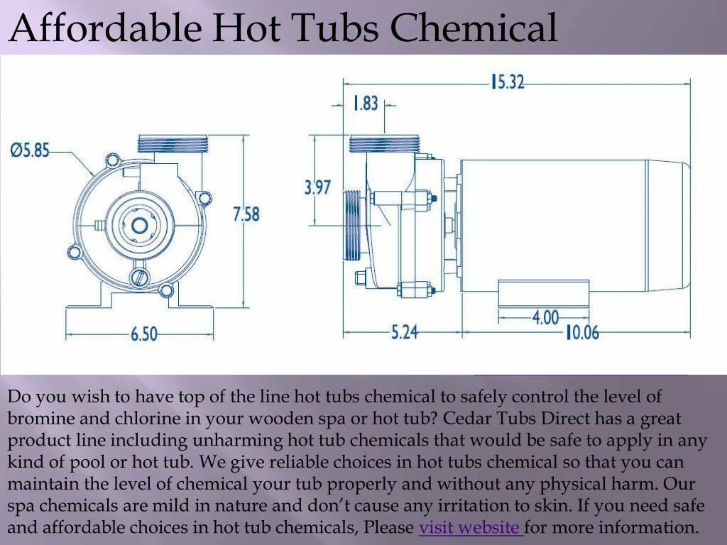 affordable hot tubs chemical