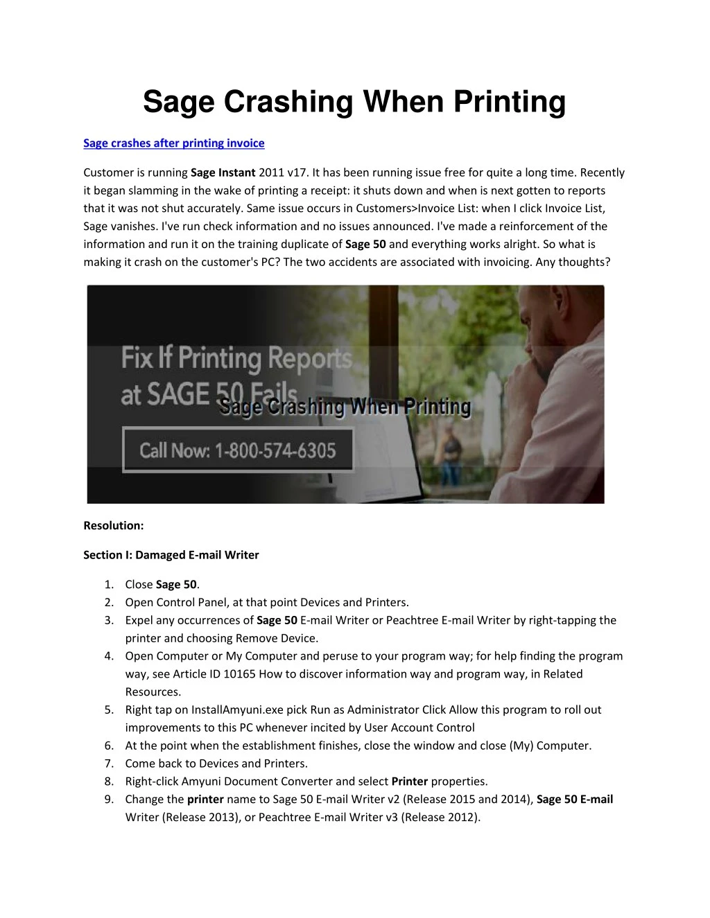 sage crashing when printing