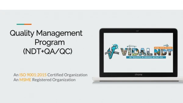 Quality Management Program | Quality Management Courses | Vidal NDT