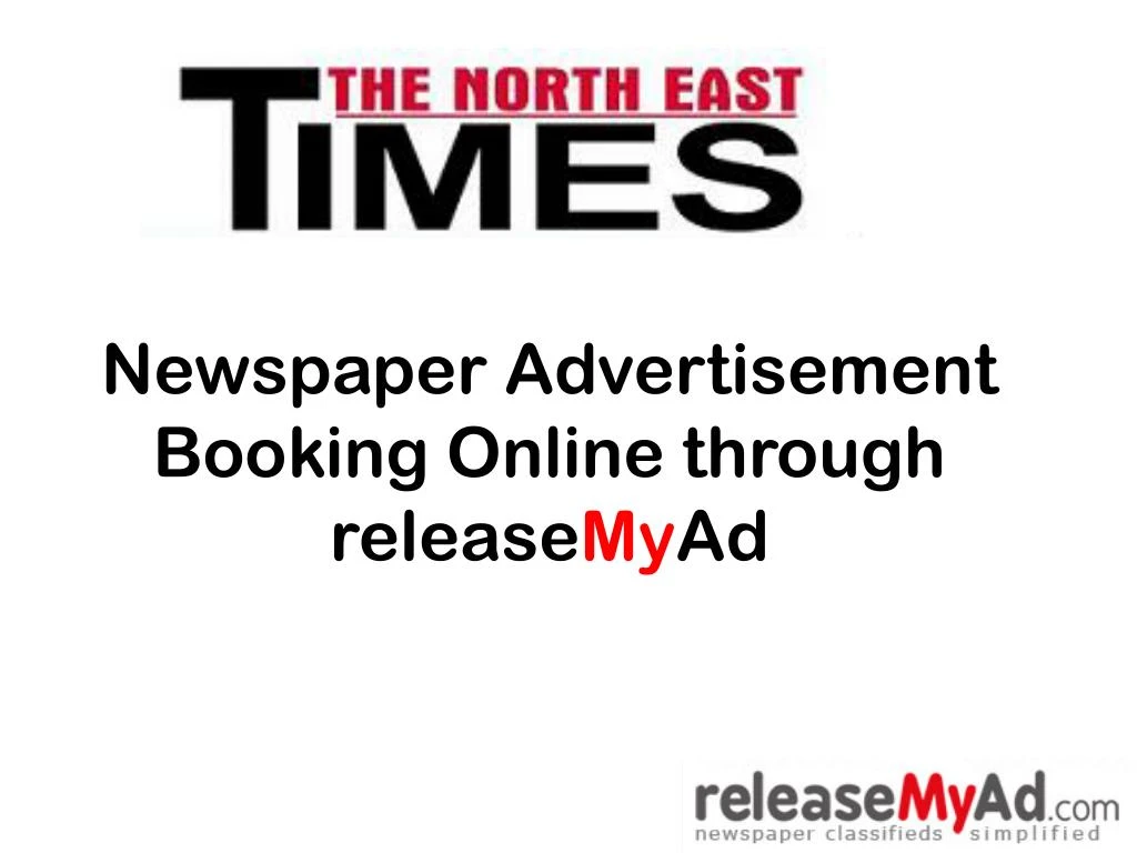 newspaper advertisement booking online through release my ad