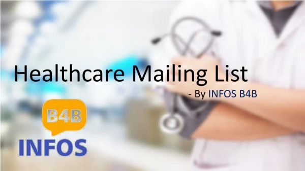 Healthcare Mailing List | Healthcare Email List | Healthcare Email Database