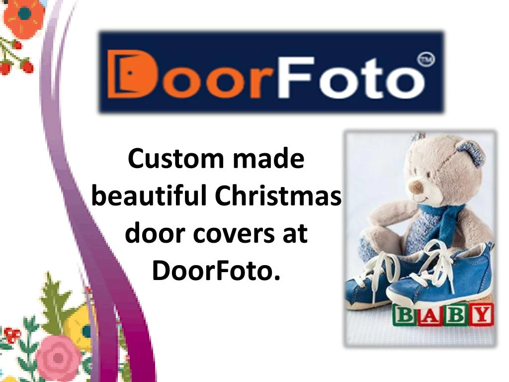 custom made beautiful christmas door covers at doorfoto