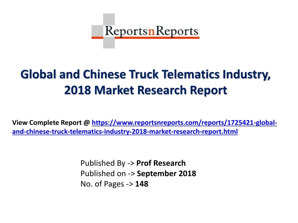 global and chinese truck telematics industry 2018