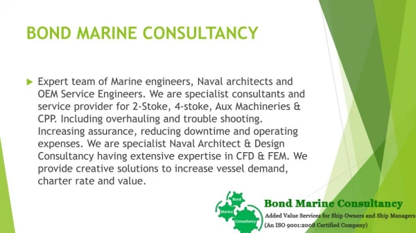 Bond Marine Consultancy Pte Ltd