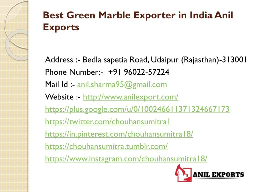 best green marble exporter in india anil exports