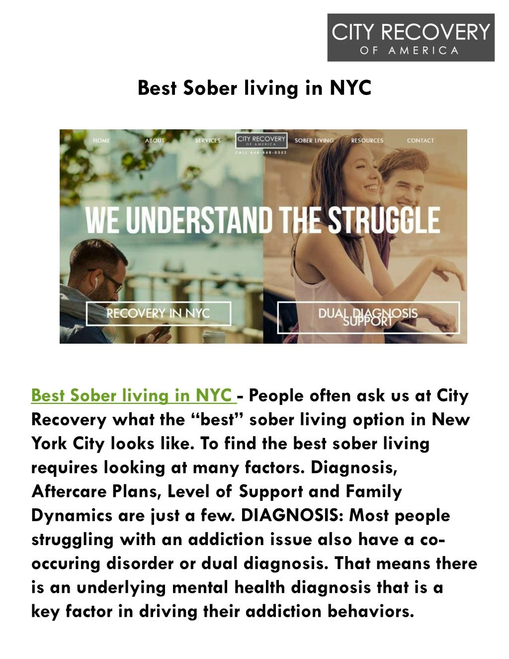 best sober living in nyc
