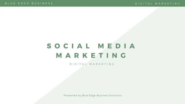 Social Media Marketing - Blue Edge Business