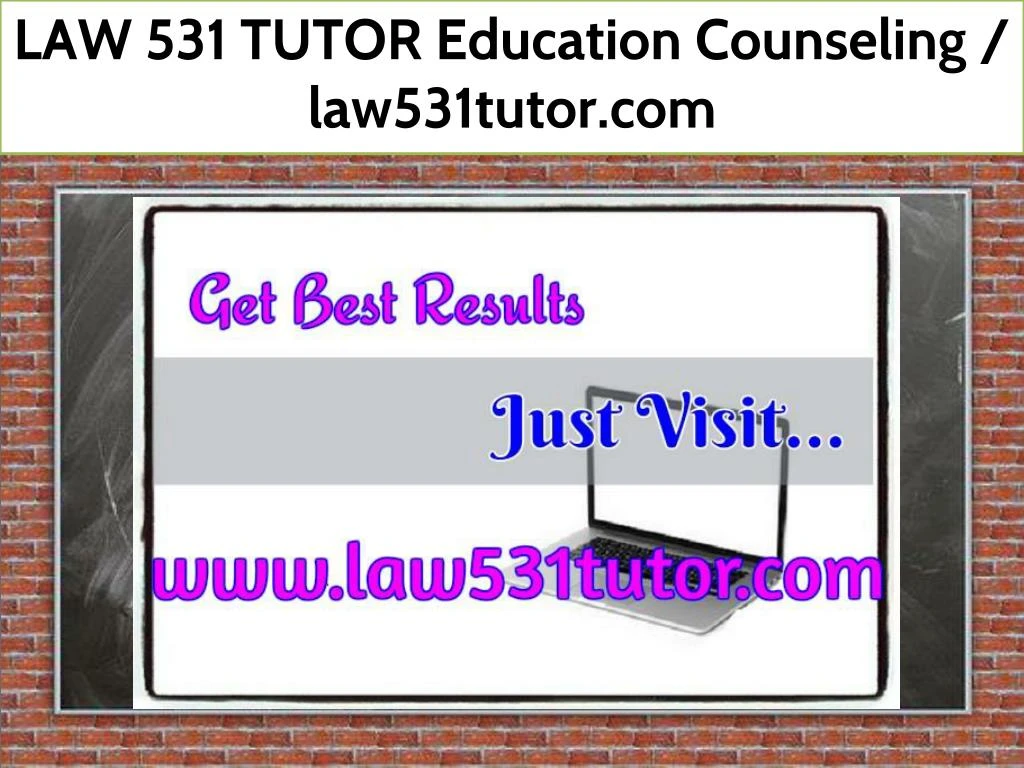 law 531 tutor education counseling law531tutor com