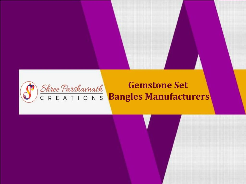 gemstone set bangles manufacturers