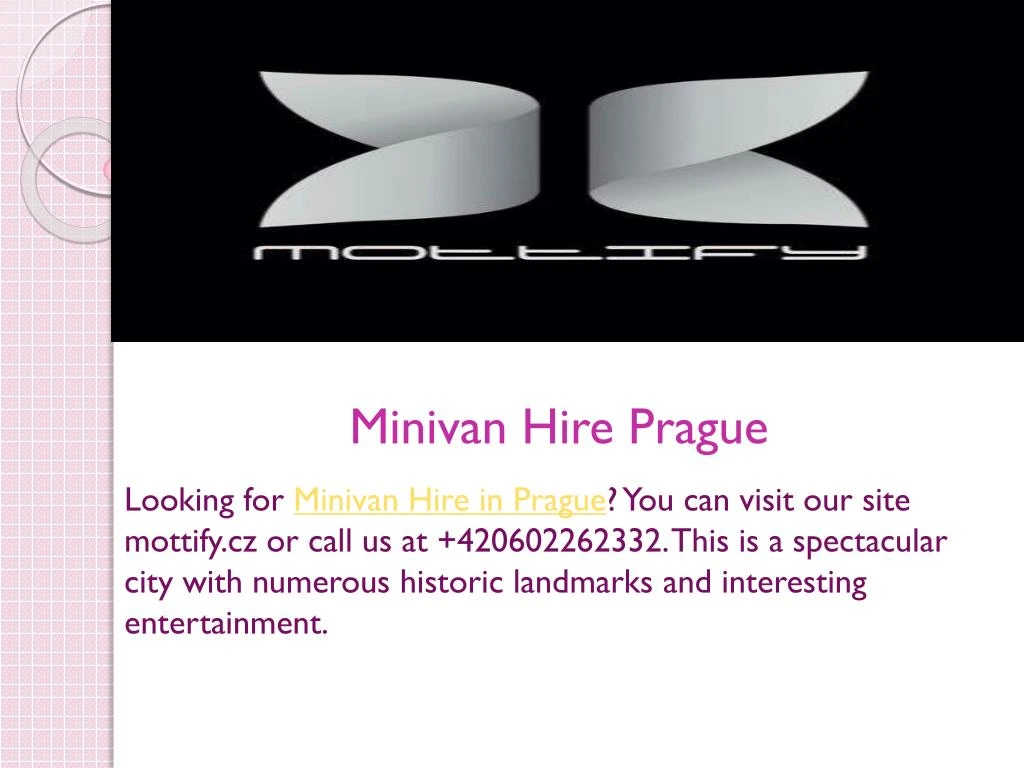 minivan hire prague