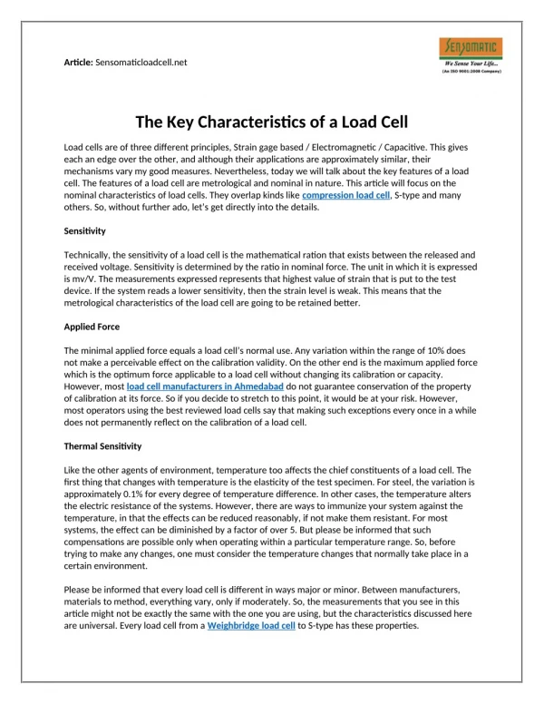 article sensomaticloadcell net